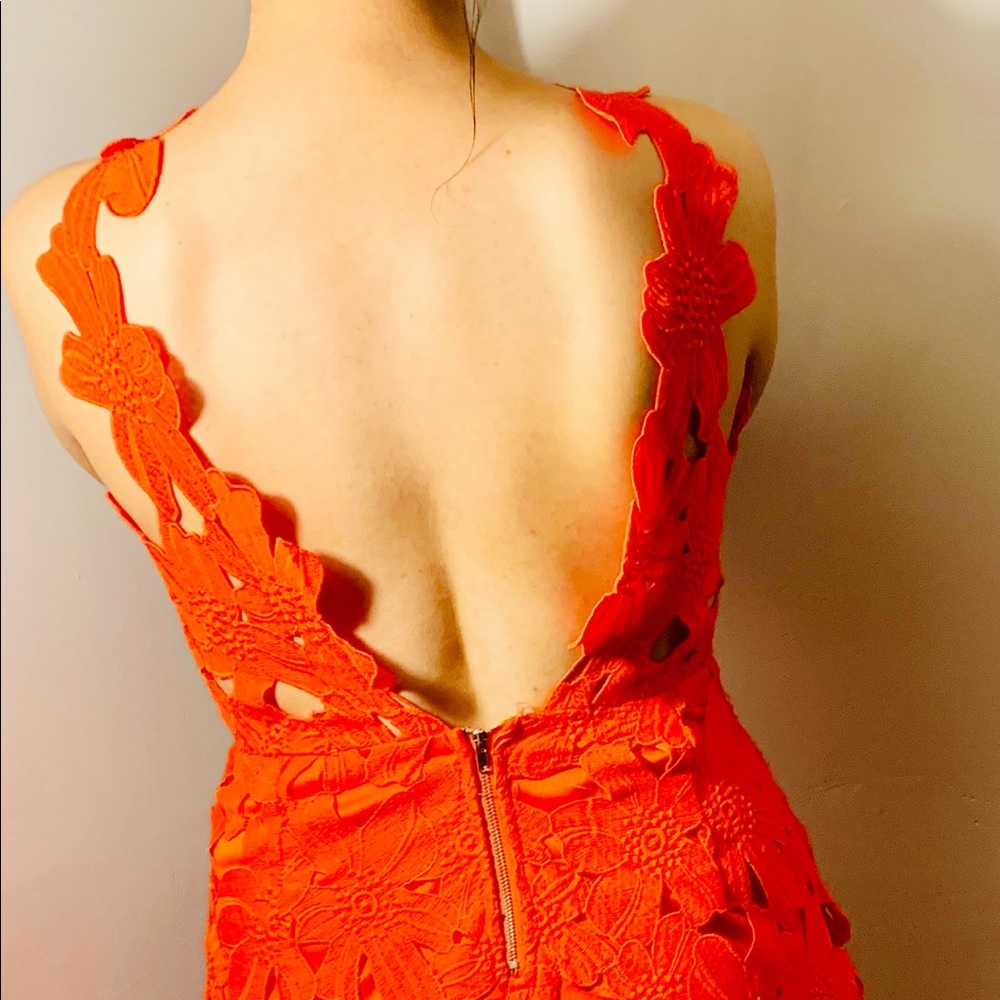Red flower dress/sizes Small & Large.